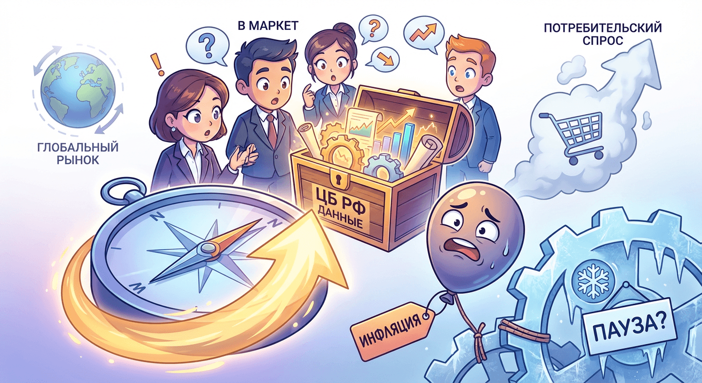 Внимание рынка смещается на данные ЦБ РФ