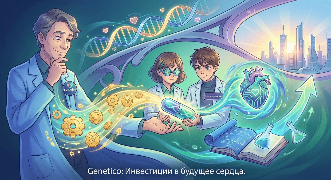 Genetico инвестирует в разработчика инновационных препаратов для лечения заболеваний сердца