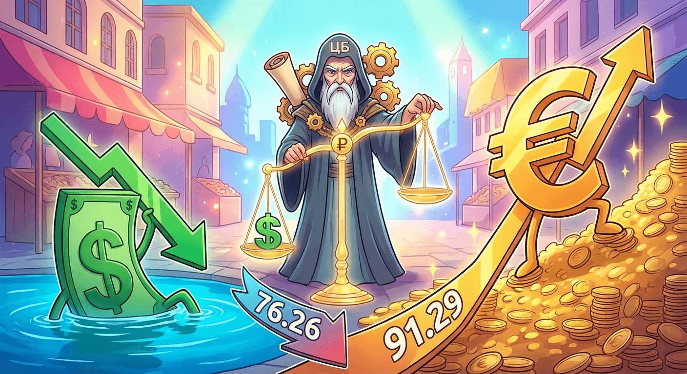 ЦБ снизил официальный курс доллара на 29 января до 76,2662 рубля