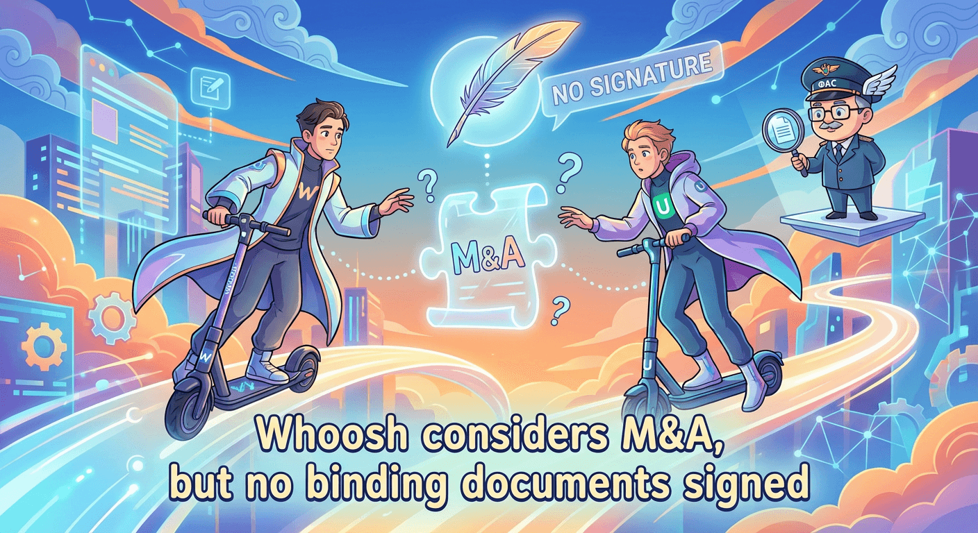 Whoosh рассматривает сделки M&A, но не подписывала обязывающих документов