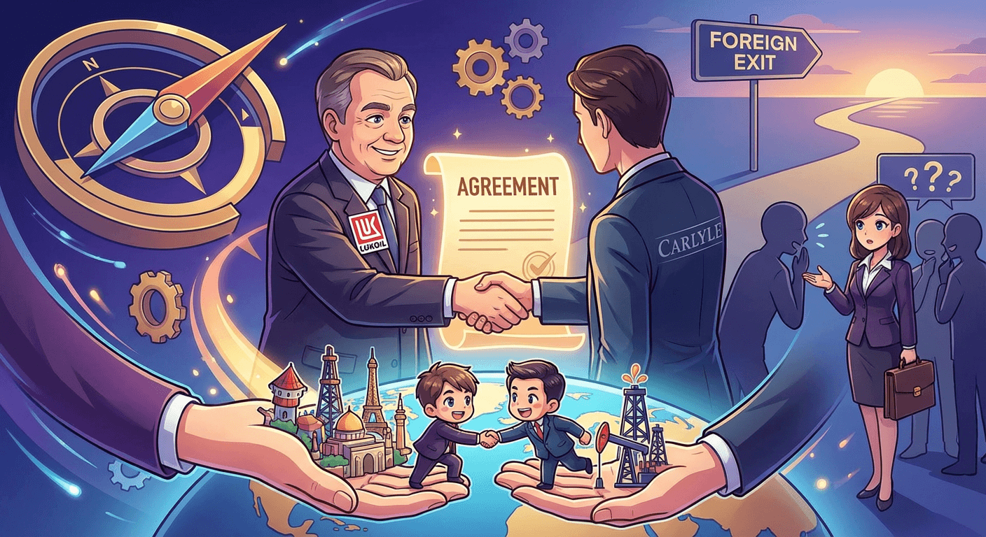 "ЛУКОЙЛ" заключил соглашение с Carlyle о продаже зарубежных активов