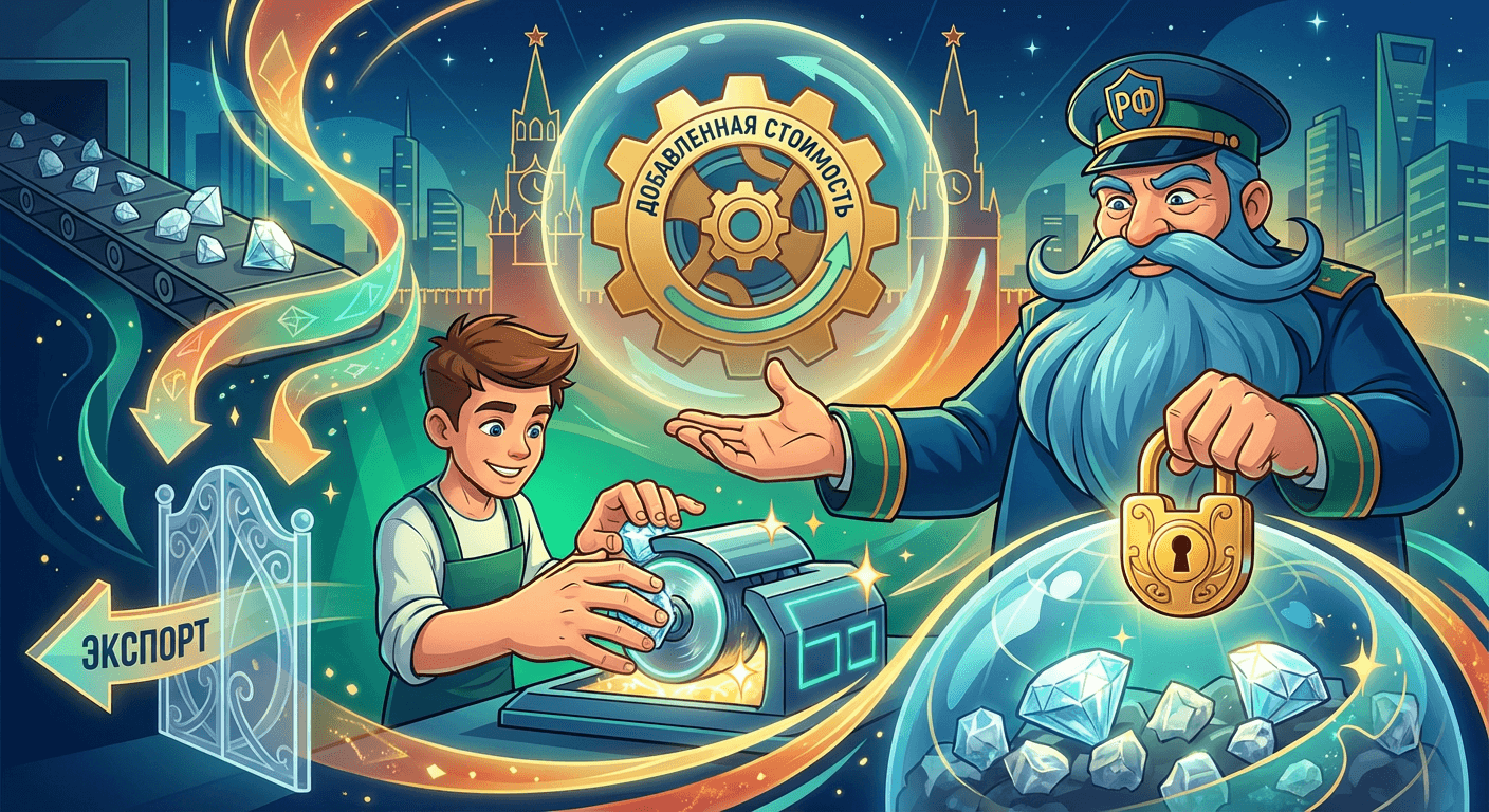 В России хотят поддержать огранщиков, вводя контроль за оборотом алмазов