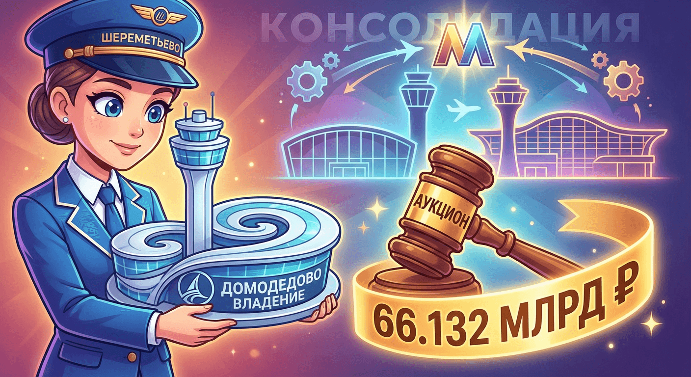«Шереметьево» купило аэропорт «Домодедово» по итогам аукциона
