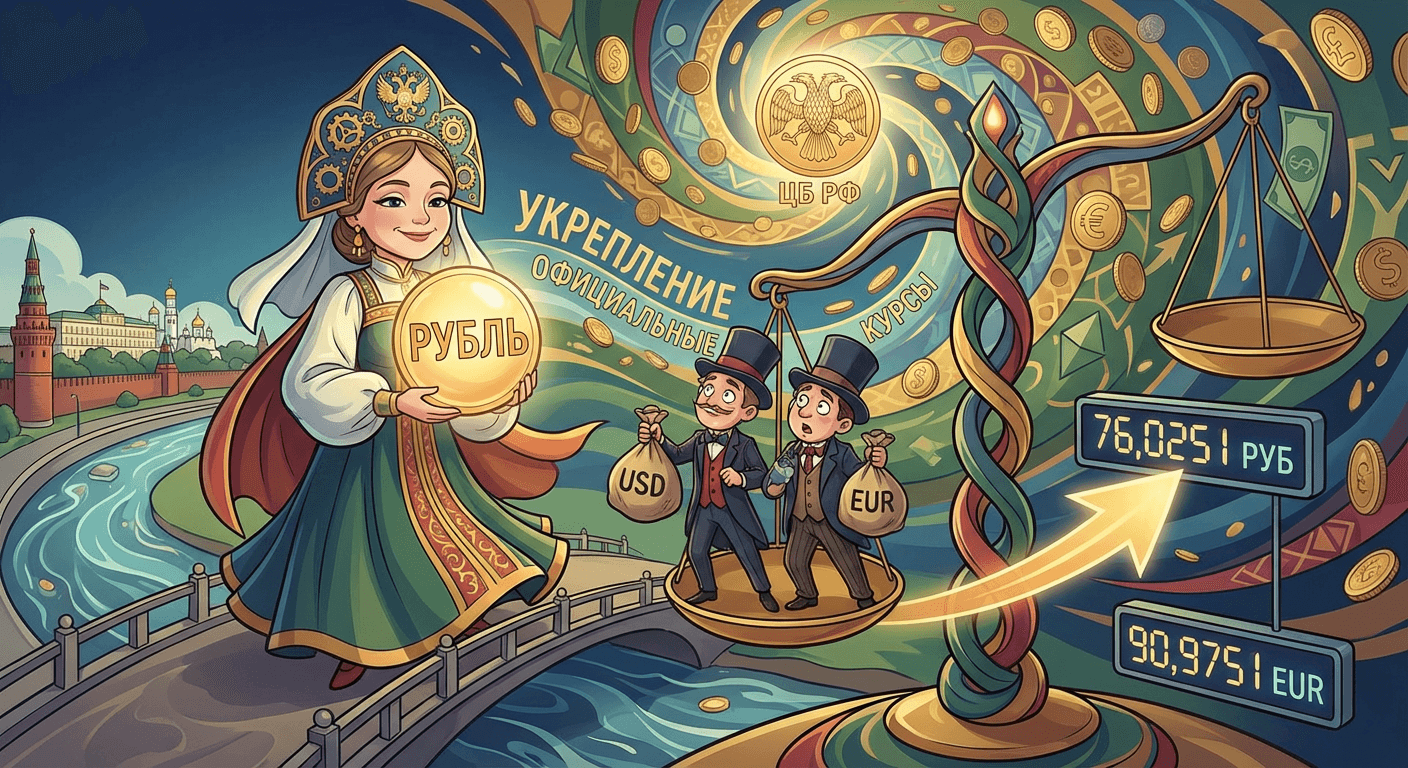 ЦБ снизил официальный курс доллара на 30 января до 76,0251 рубля