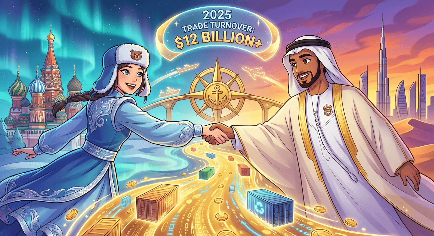 Товарооборот России и ОАЭ превысил в 2025 году $12 млрд