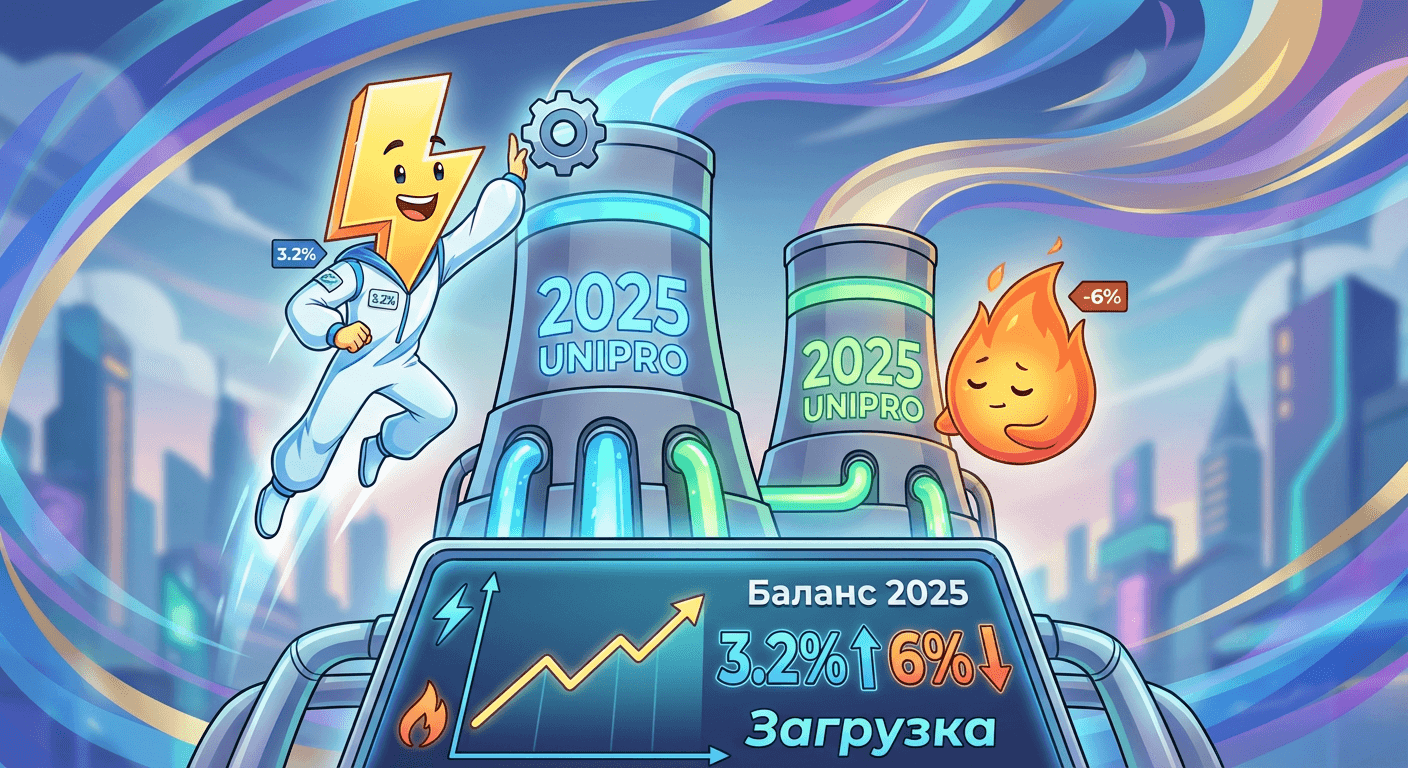 Станции «Юнипро» в 2025 году увеличили выработку электроэнергии на 3,2%