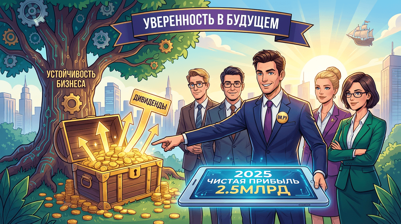 Менеджмент «ВИ.ру» подтвердил прогноз по чистой прибыли за 2025 год и готовность наращивать дивиденды