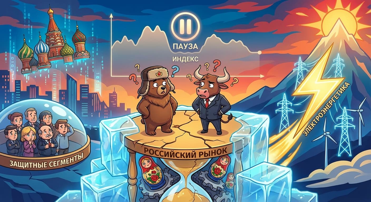 Российский рынок замер в нерешительности, электроэнергетики вновь в лидерах