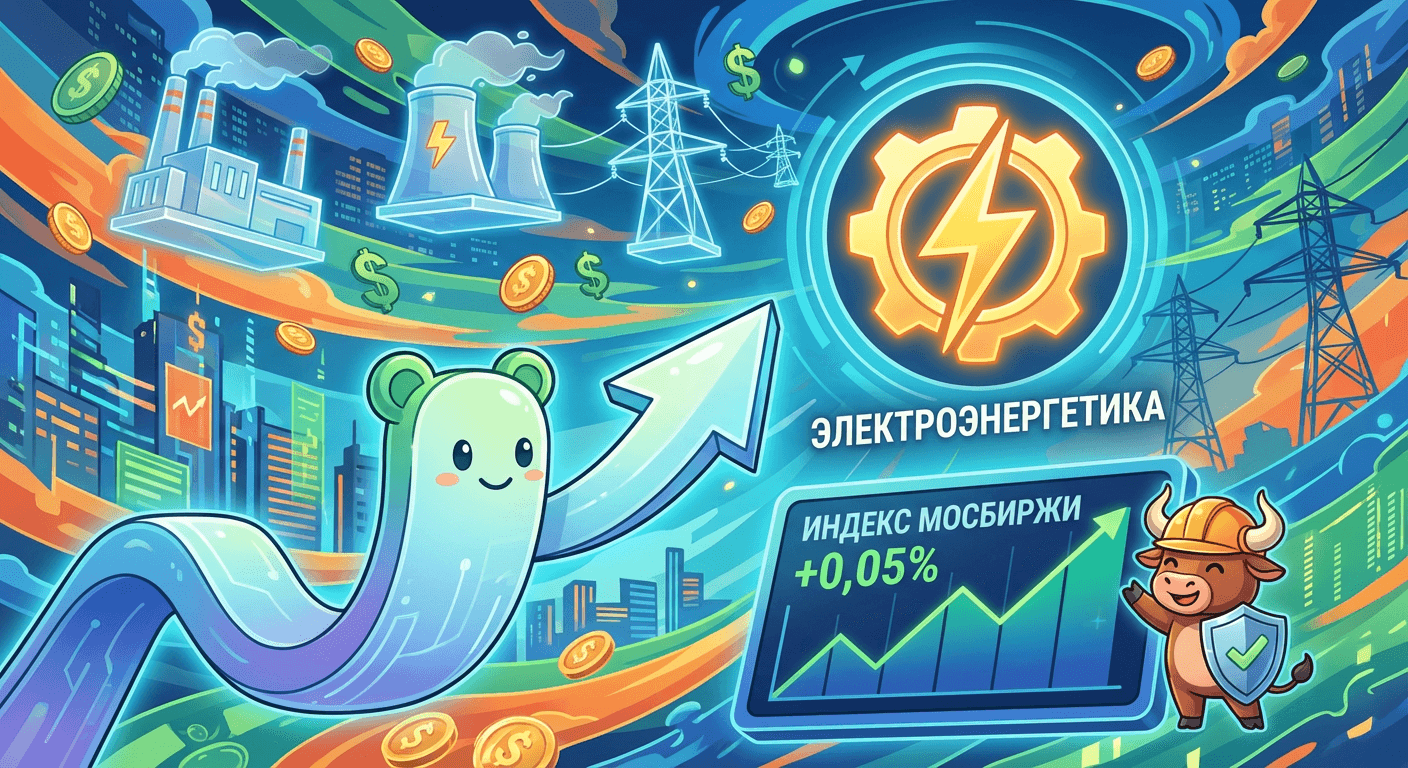 Индекс МосБиржи слабо растет, в фаворе акции электроэнергетиков