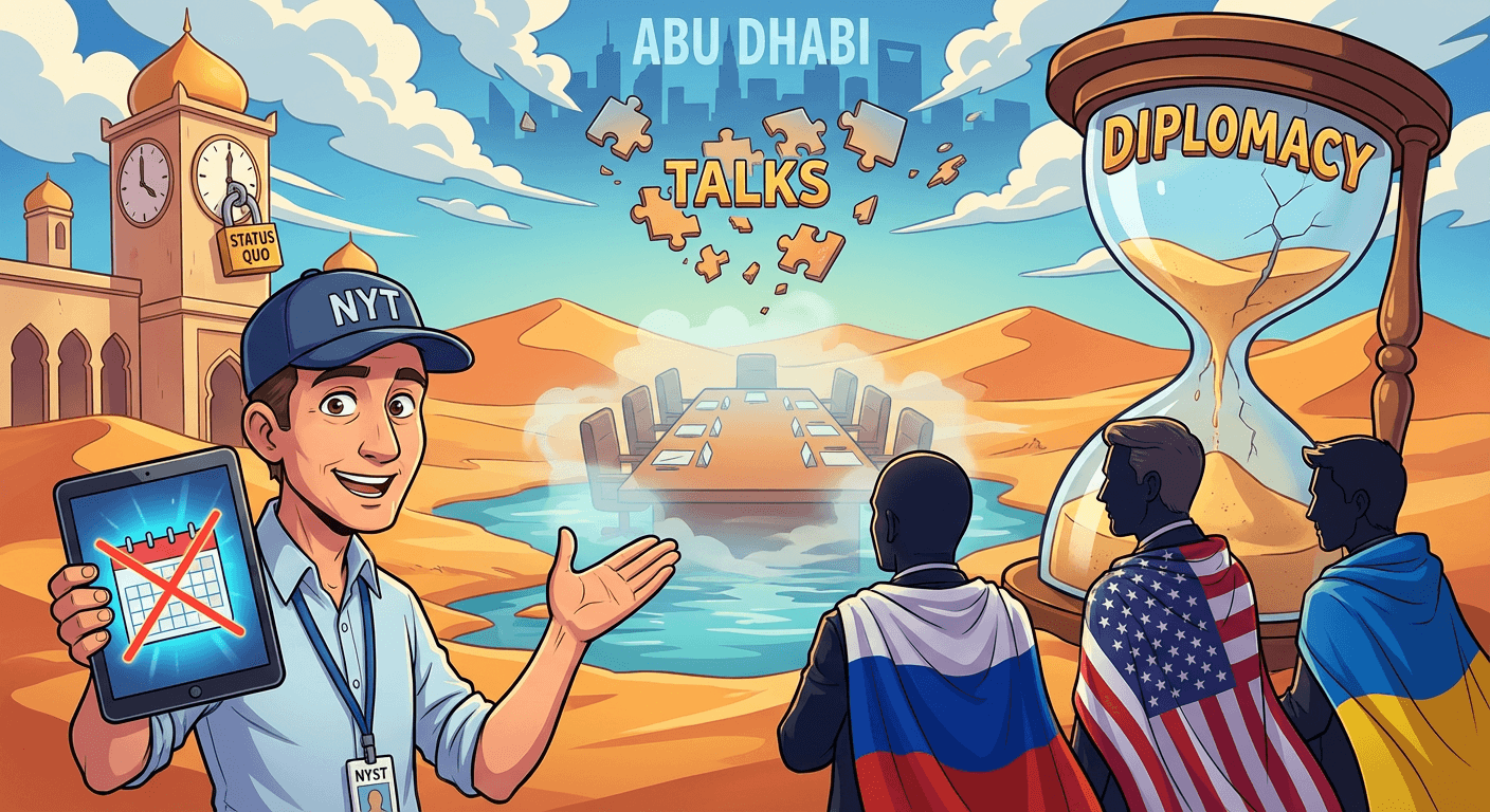 Как узнал NYT, переговоры России, США и Украины в Абу-Даби сегодня не состоятся