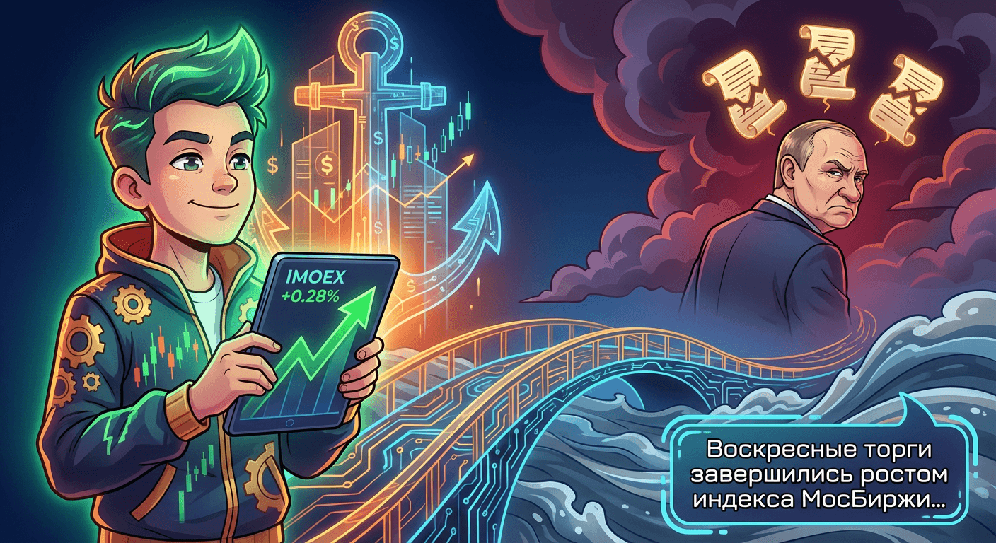 Воскресные торги завершились ростом индекса МосБиржи, несмотря на отмену трехсторонних переговоров