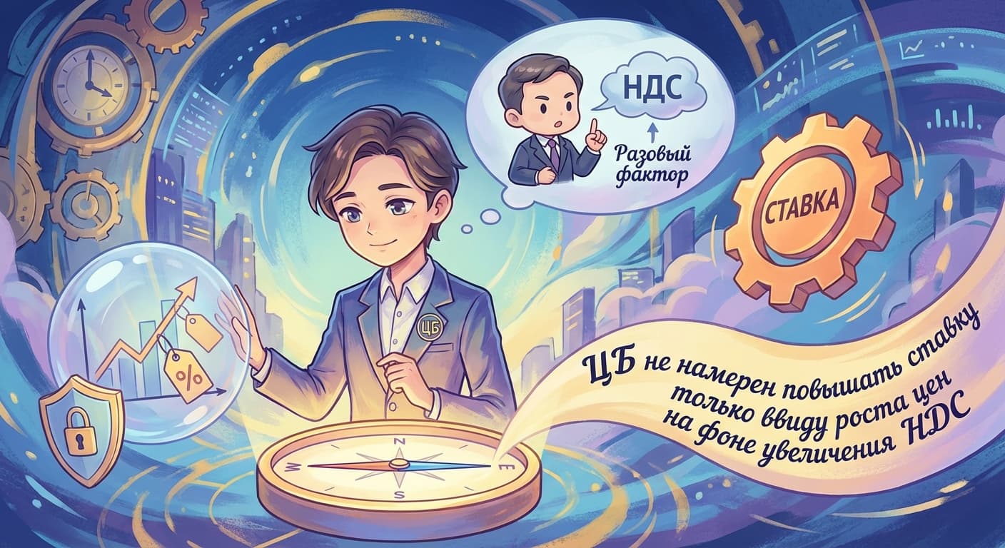 ЦБ не намерен повышать ставку только ввиду роста цен на фоне увеличения НДС