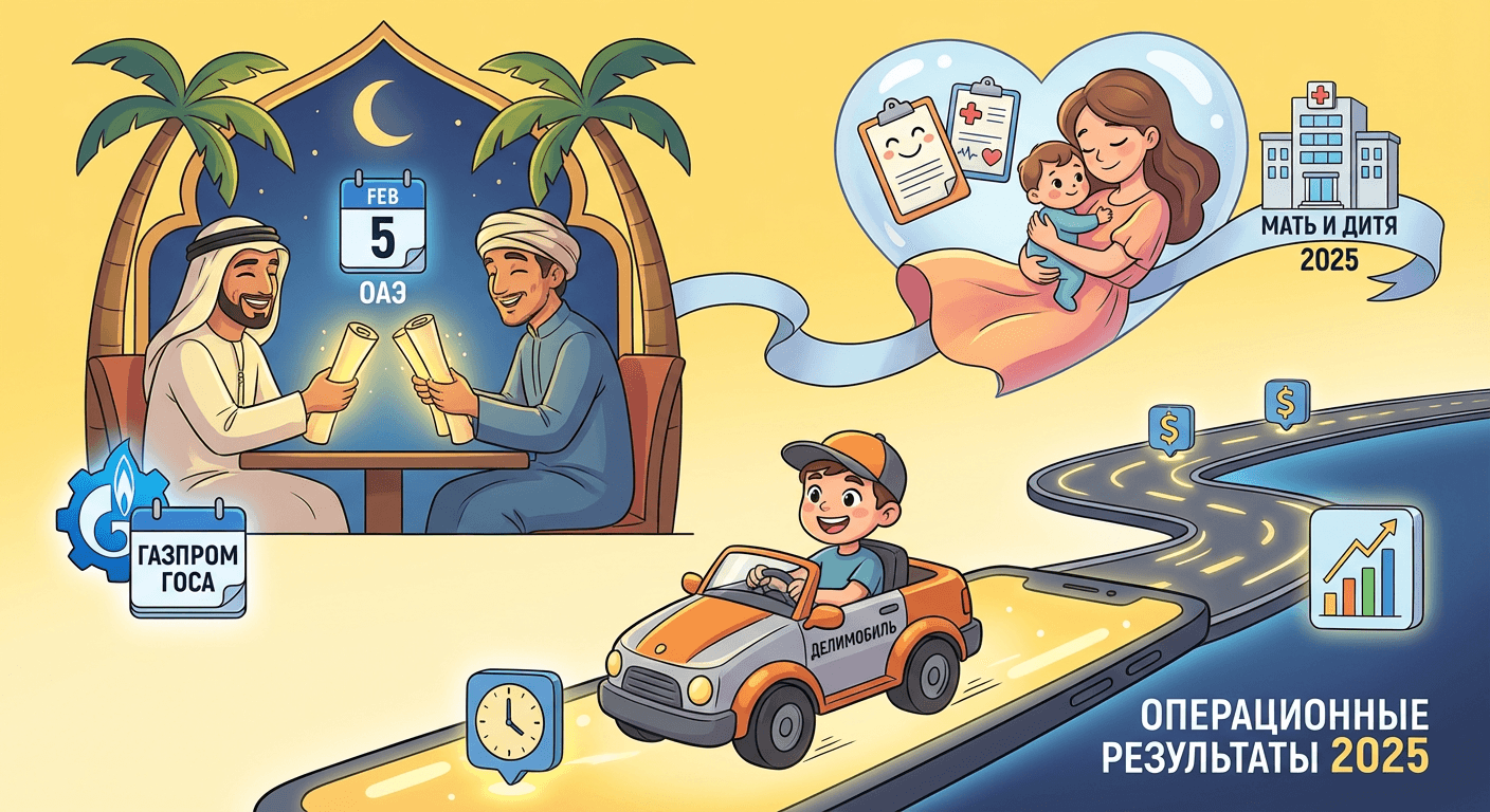 В ОАЭ продолжатся переговоры, "Газпром" назначит дату ГОСА - основные события 5 февраля