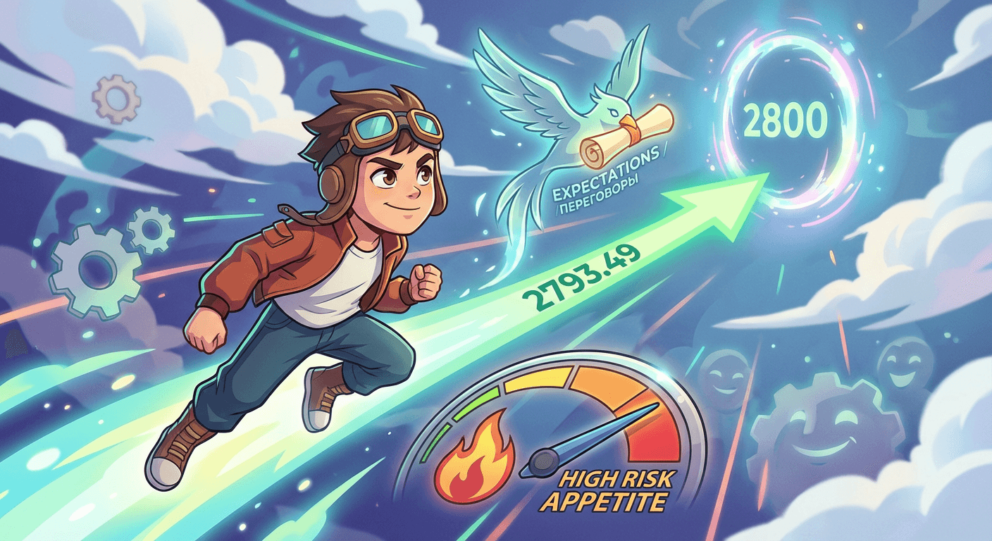 В шаге от 2800. В ожидании второго этапа переговоров рынок может пойти выше