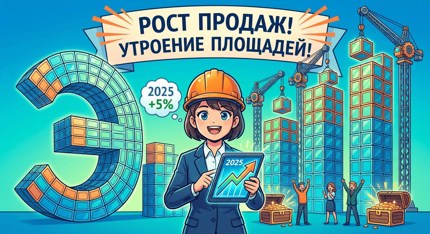В 2025 году продажи "Эталона" выросли на 5%
