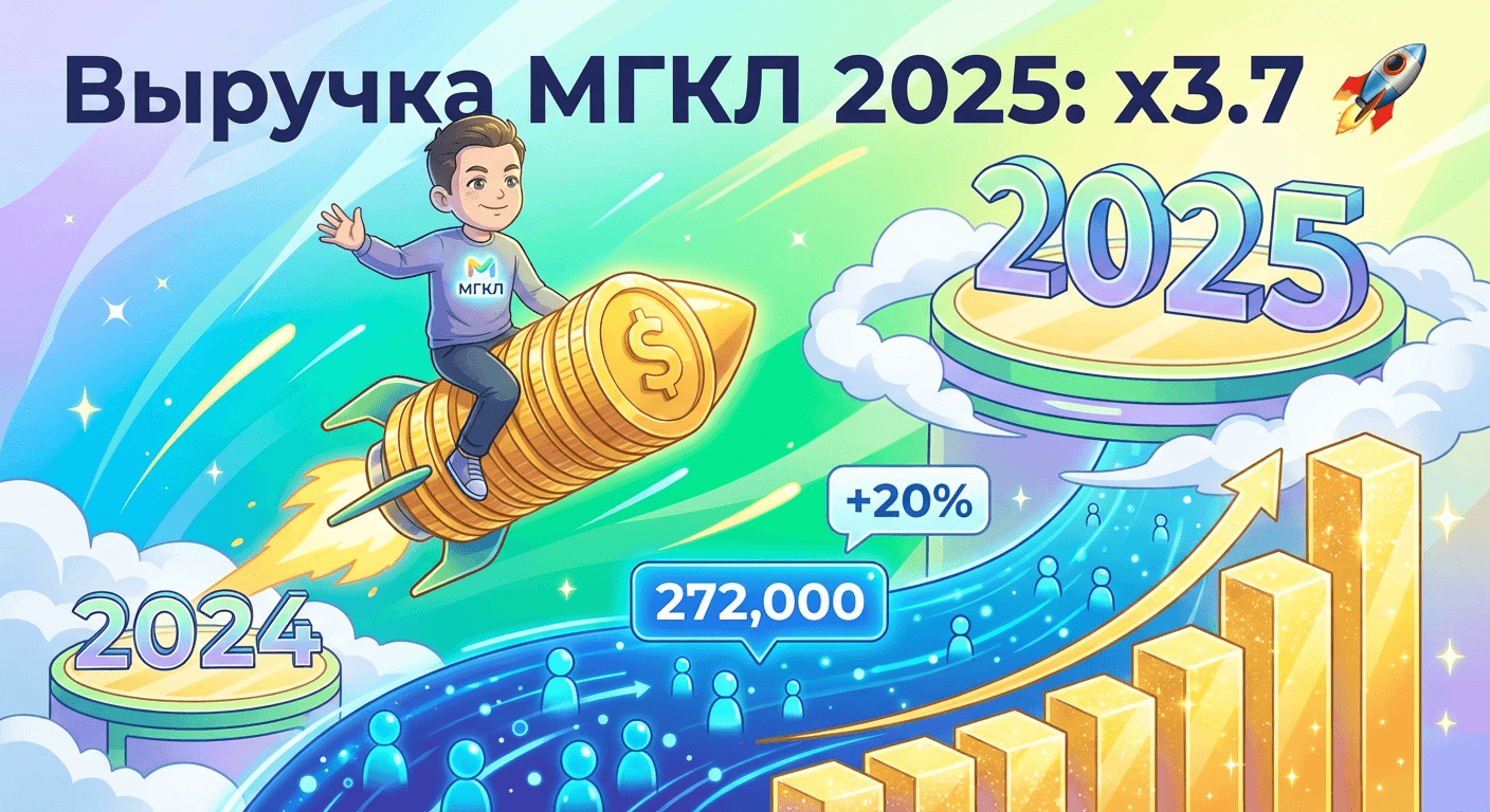 Выручка МГКЛ за 2025 год увеличилась в 3,7 раза