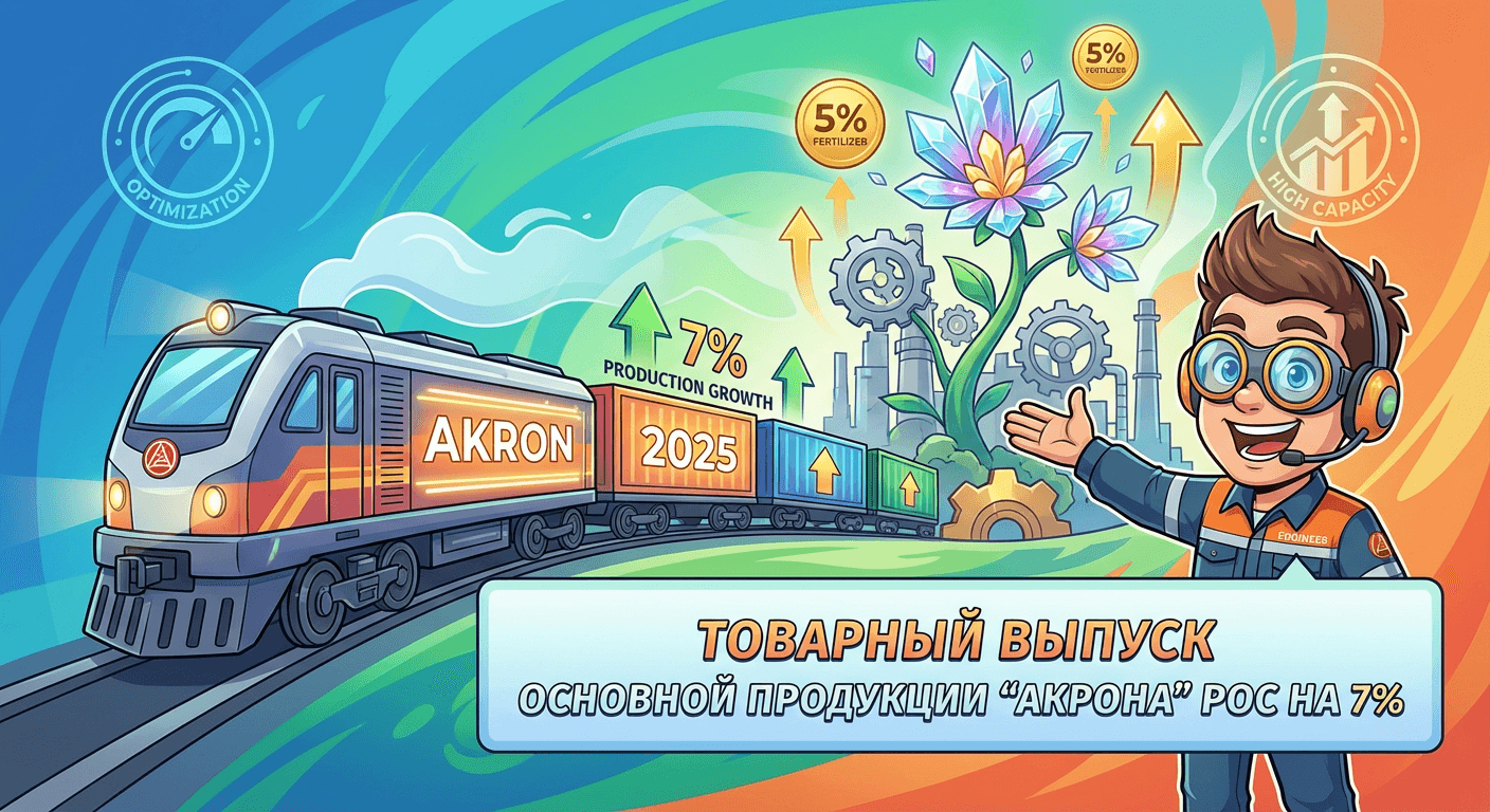 Товарный выпуск основной продукции “Акрона” за 2025 год вырос на 7%