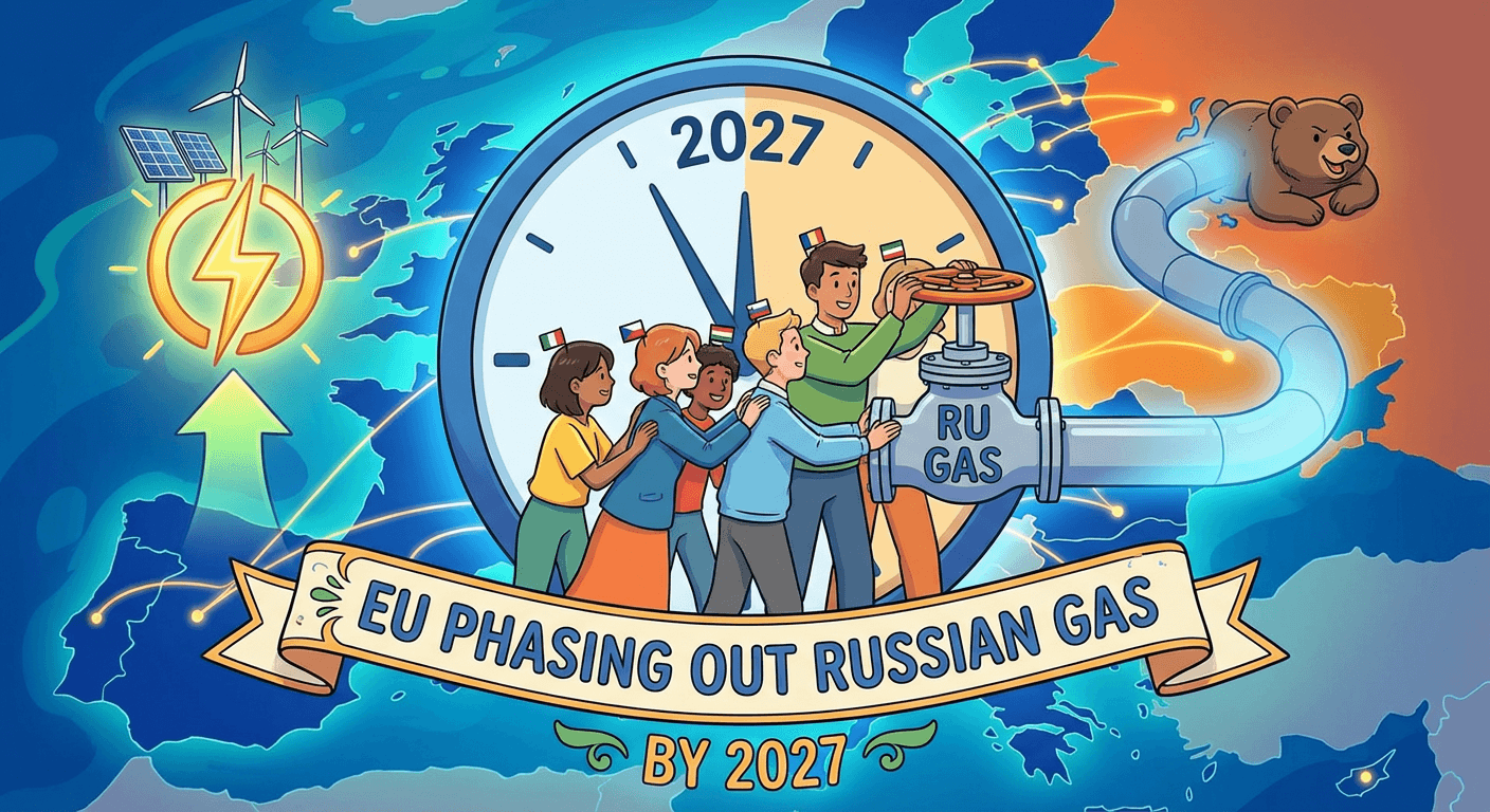 Страны ЕС утвердили поэтапный запрет на поставки российского газа