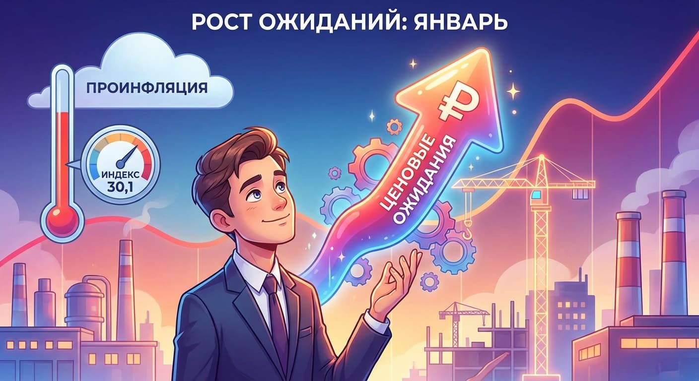 Ценовые ожидания предприятий России в январе продолжили расти