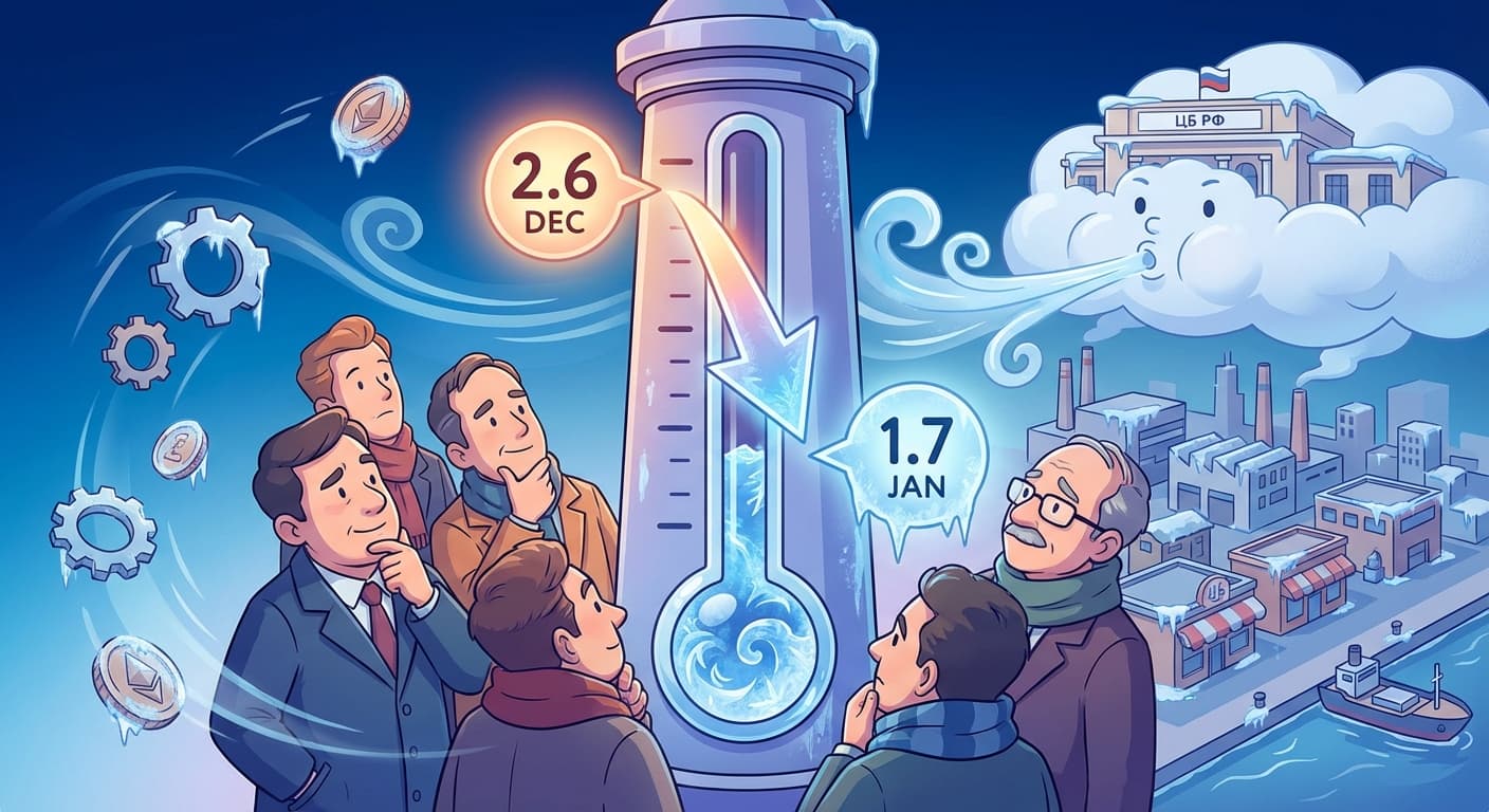 Индикатор бизнес-климата Банка России в январе снизился до 1,7 пункта против 2,6 пункта в декабре