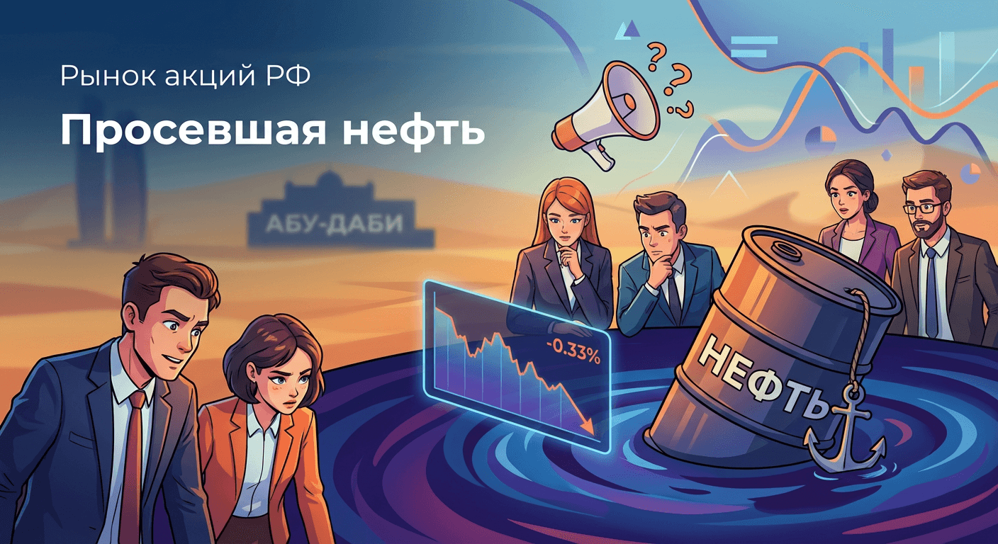 Просевшая нефть и отсутствие новостей из Абу-Даби привели к фиксации прибыли