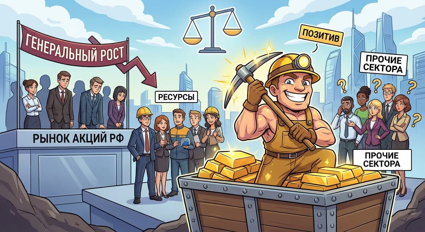 Позитива в золотодобытчиках не хватило для роста рынка в целом