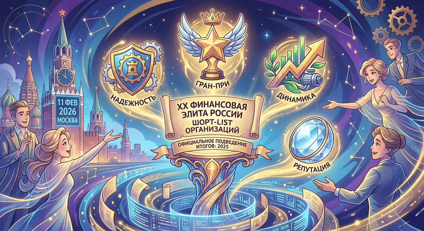 Оргкомитет XX премии «Финансовая Элита России» представляет шорт-лист организаций на соискание наград в номинациях: «Гран-при», «Надежность», «Динамика развития» и «Безупречная репутация»