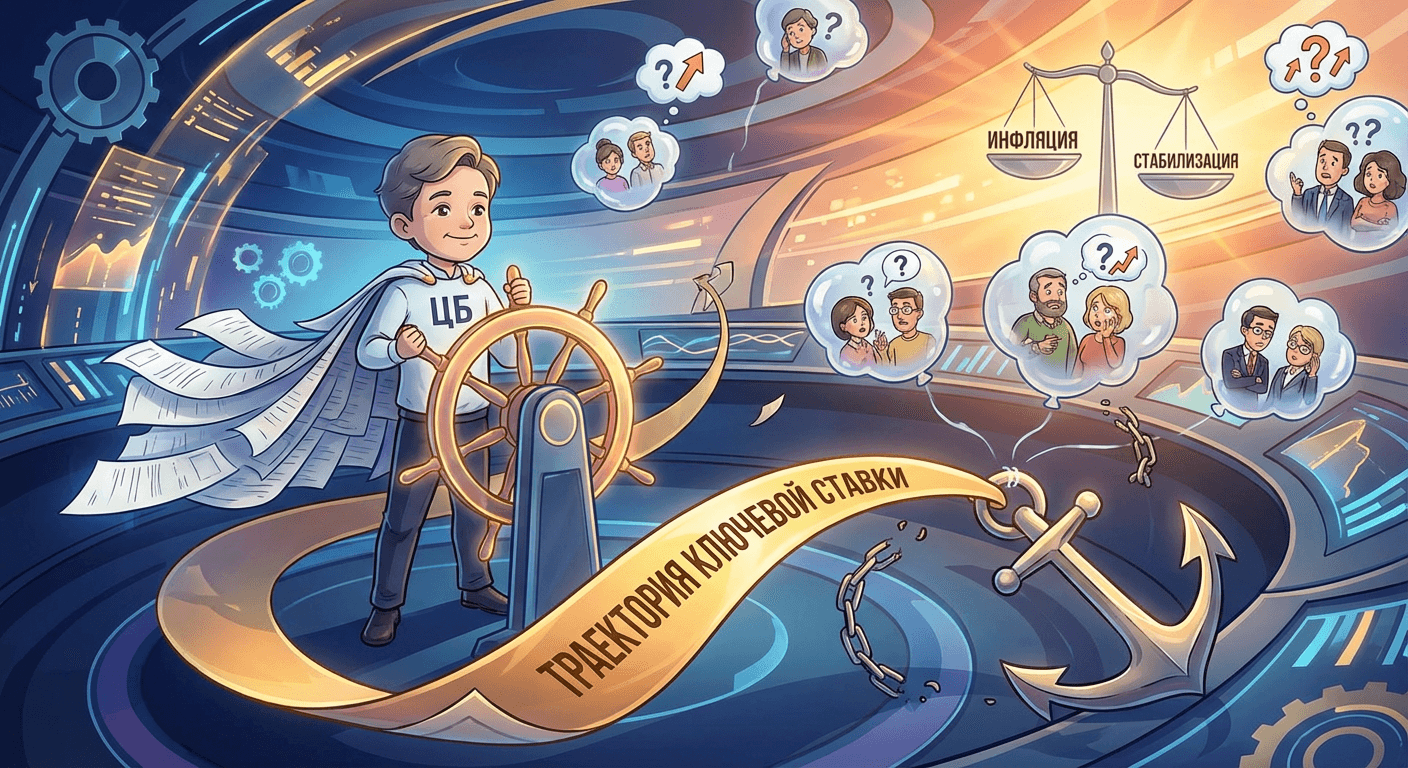 ЦБ рассказал, как изменение инфляционных ожиданий влияет на траекторию ключевой ставки