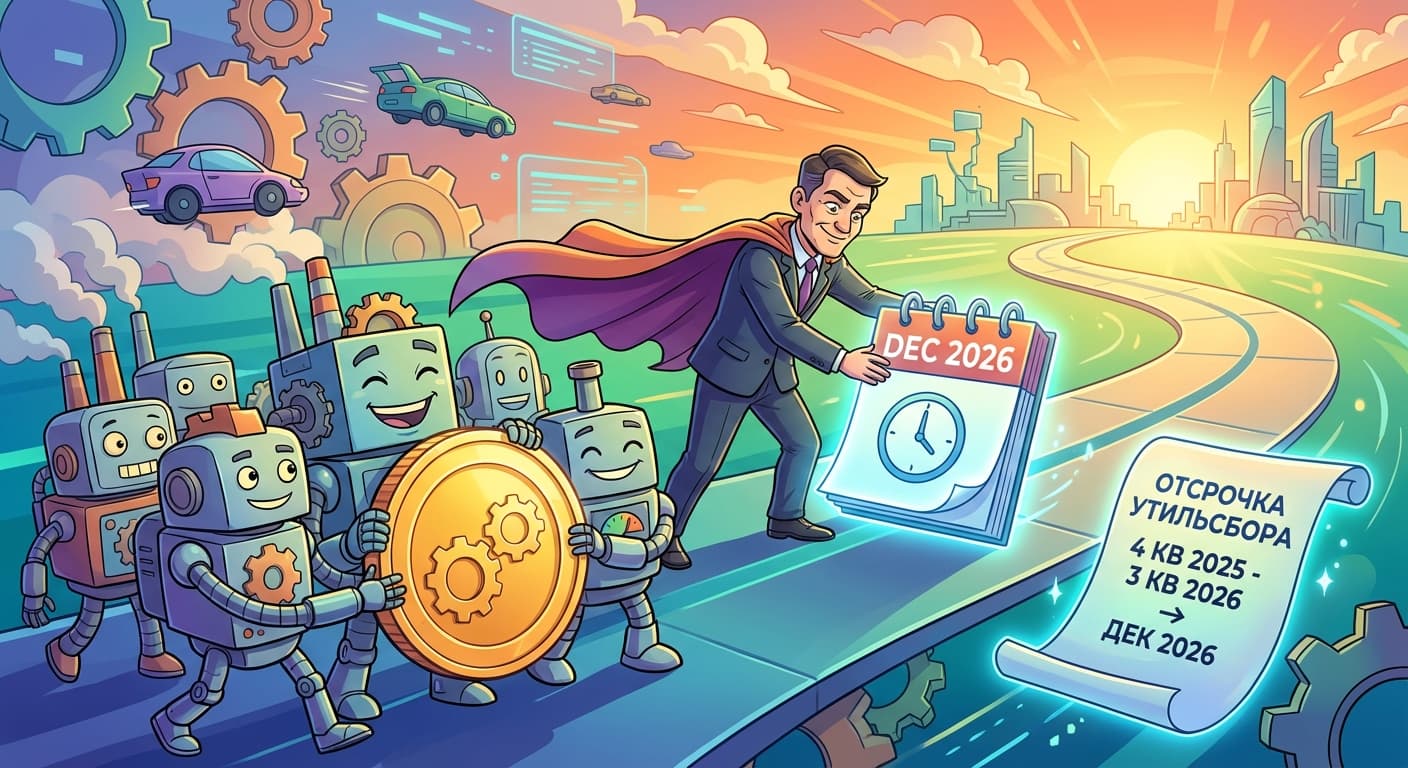 Правительство отсрочит уплату утилизационного сбора для крупнейших производителей на декабрь 2026 года
