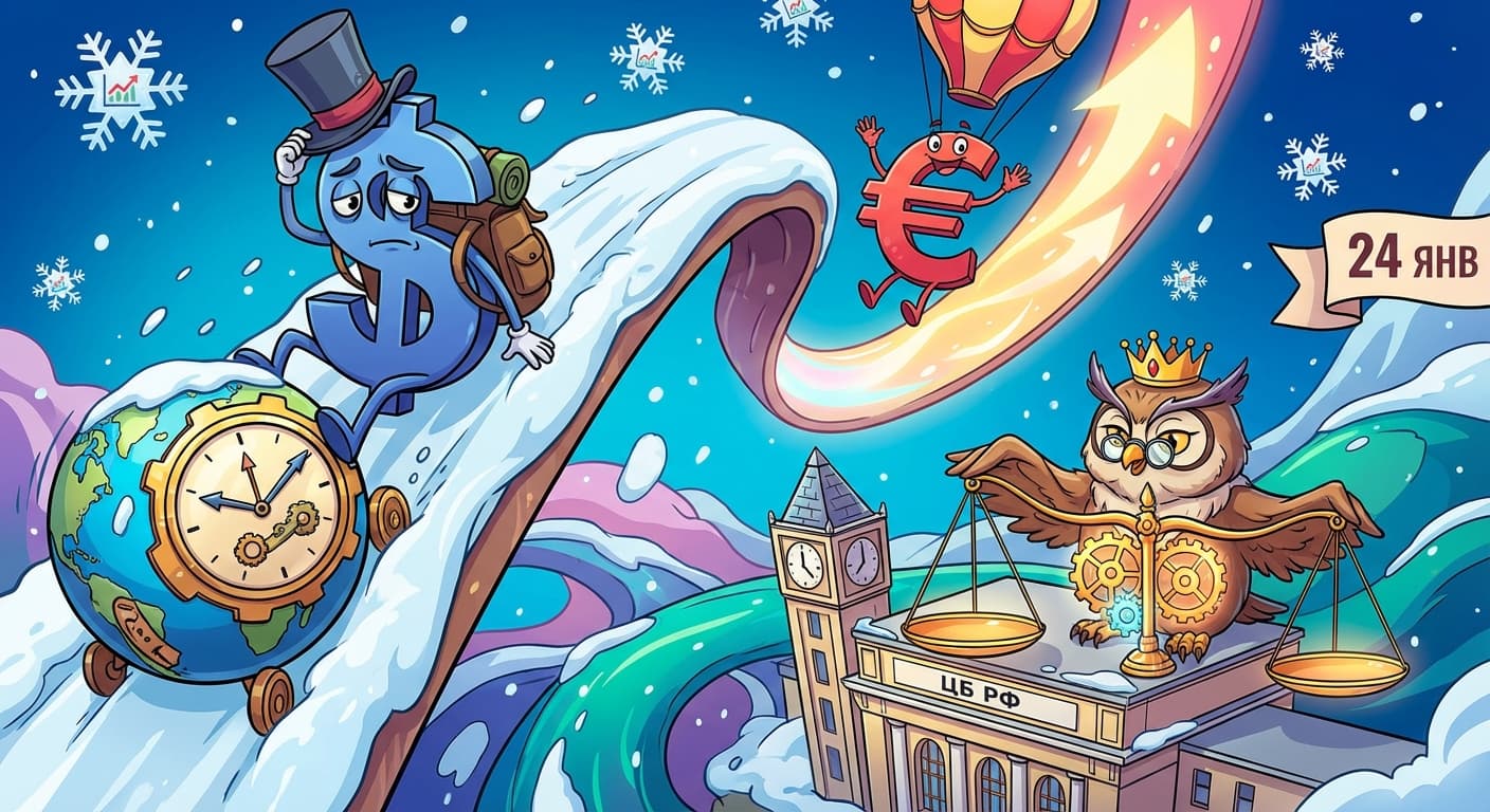 ЦБ снизил официальный курс доллара на 24 января до 75,9246 рубля