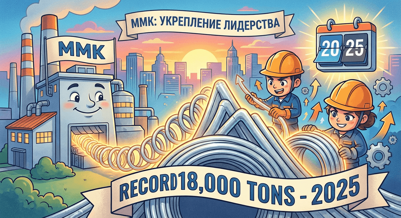 ММК увеличил выпуск оцинкованных труб в 2025 году до рекордных 18 тыс. тонн